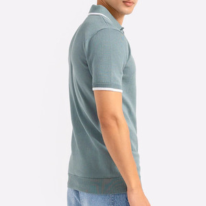 เสื้อโปโลแฟชั่นแบบเรียบสำหรับทุกเพศเสื้อโปโลแขนสั้นสำหรับผู้ชายและผู้หญิง - Product Image 2