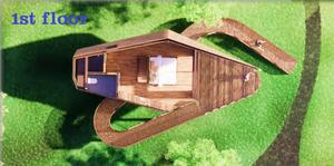 บ้านสำเร็จรูปคุณภาพสูง LCB04 บ้านทรงบังกะโล ใหม่ ขนาด 58 ตร.ม. ดีไซน์ทันสมัย ผลิตจากไม้ไผ่จากเวียดนาม สำหรับใช้ในอุตสาหกรรม รับประกัน 5 ปี - Product Image 5