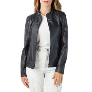 Meilleure veste en cuir pour femme, dernière tendance, entièrement personnalisée, veste en cuir respirante, manches longues, veste unie pour femme - Product Image 1