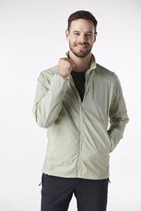 Chaqueta Cortavientos Impermeable de Nailon Ligero para Hombre de Alta Calidad con Capucha, Bolsillos y Protección Solar, Venta al por Mayor - Product Image 3