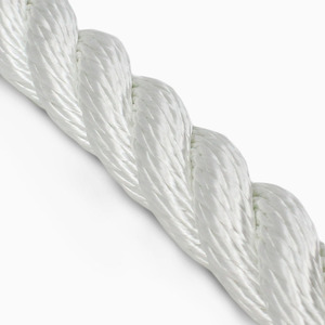 Wholesale White Nylon Braided <b>Rope</b> 8-30mm Diameter Docking & Mooring <b>Rope</b> Made in Vietnam <b>Packaged</b> in Coil - Product Image 3