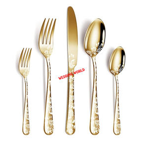 Ensemble de couverts en métal élégant fait à la main Couverts en métal de table classiques Couverts en métal de vente chaude Couverts en métal - Product Image 1