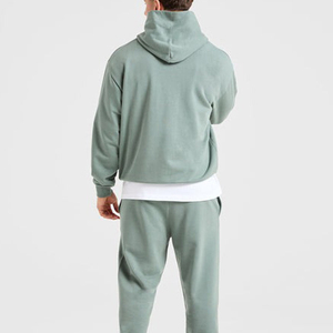 Sweat à capuche vintage en molleton coupe boxy pour hommes, nouveauté, sérigraphie personnalisée surdimensionnée à la mode, logo brodé, motif de lettres - Product Image 5