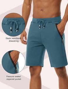 Pantalones cortos para correr al aire libre para hombres con tela elástica y diseño de malla para un movimiento fresco y cómodo - Product Image 5