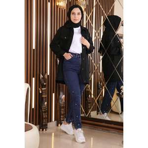 Pantalones Vaqueros PantolonStone de Estilo Casual y Corte Regular con Diseño de Piedras en Spandex/Poliéster - Product Image 4