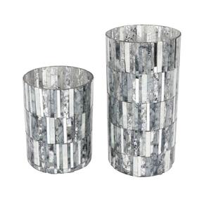 Florero de mesa de cristal de mosaico colorido moderno, regalo, Decoración de mesa de boda decorativa moderna, florero de mesa de forma redonda - Product Image 5