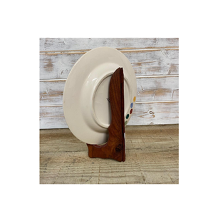 Vente en gros Support de plaque en bois pour affichage Support de cadre photo en bois avec couleur naturelle couleur foncée - Product Image 1