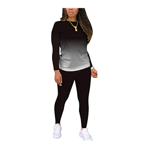 Sudaderas personalizadas para mujer Sudadera con capucha de cuello redondo y pantalones de chándal Conjunto informal de dos piezas de gran tamaño Joggers de invierno para mujer - Product Image 5