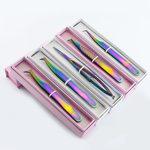 Top Quality fiber tip lash tweezers Eyelash Extensions Applicator <b>tool</b> Kits Best Lash Tweezers Eyelash Shaping Trimming Scissor - Product Image 1