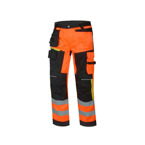 Custom Brand CE Certified Men's Safety <b>Work</b> <b>Cargo</b> Pants LED Flash 6 Pockets Polyester Material Holster Pockets OEM Service - Product Image 1
