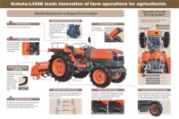 Tractor Agrícola Kubota L4508 - Tractores de 45 HP, Maquinaria Agrícola Pequeña, Equipo Articulado, Tractor Agrícola 4x4