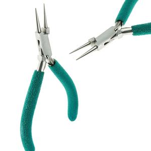 คีมตัดเหล็กคาร์บอนจมูกกลมที่มีด้ามจับกันลื่นสำหรับเครื่องประดับขดลวดมือ DIY สำหรับใช้ในบ้าน - Product Image 4