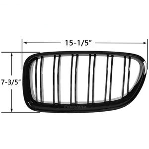 Grille avant F10 noire brillante de haute qualité avec ou sans feux LED pour <span class=keywords><strong>BMW</strong></span> Série 5 F10 F11 M5 2010-17 Double - Product Image 2
