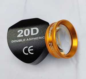 Lentille d'ophtalmologie à double lentille asphérique 20D de couleur rouge de fabrication SS avec étui rigide en plastique Expédition accélérée .... - Product Image 6