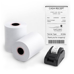 Papel Térmico para Caja Registradora con Impresión en el Reverso, Rollos de 57 mm, 57x36 mm, 57x60 mm - Product Image 1