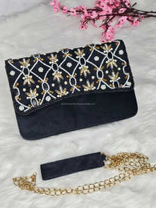 Nuevo diseño bordado mujer Correa larga bandolera mejor bolso de mano de noche venta caliente en Qatar Dubai Bahrein POR ARTESANÍA DE LUJO - Product Image 2