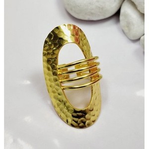 Bague Vintage Tendance en Laiton Plaqué Or 18K pour Enfants, Style Ailes avec Incrustation de Pierres Précieuses, Cadeau - Product Image 5
