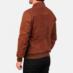 Veste unisexe en peau de mouton, col montant, tissu en toile, haute qualité, poches avant, vêtements décontractés pour moto d'hiver, style urbain - Product Image 5