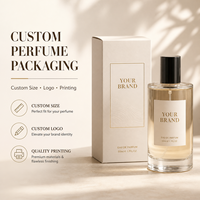 Boîte d'échantillons de parfum personnalisée pour flacons de 10 ml, 30 ml, 50 ml, carton pliable imprimé avec insert en papier protecteur