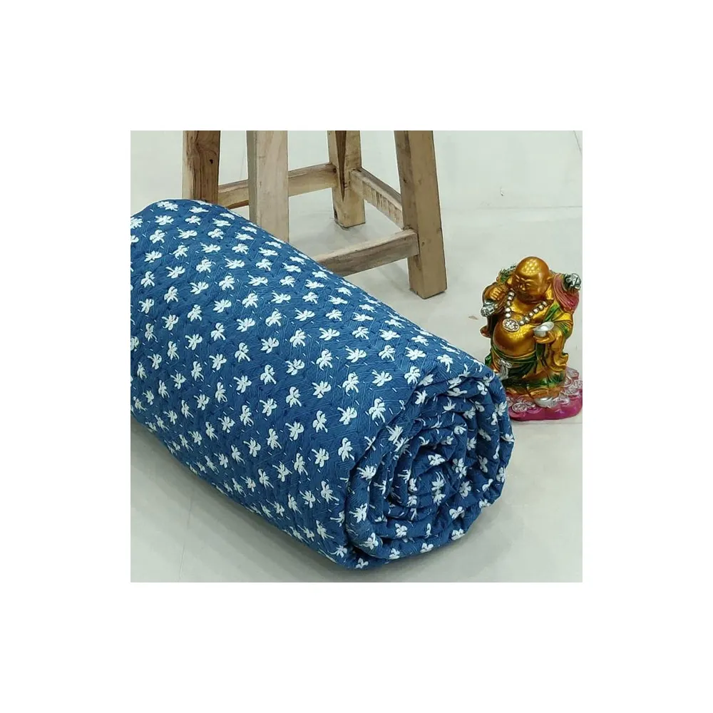 Handgemaakte Kantha Quilt Bedsprei Bed Quilt Katoenen Beddeken Babydekbedden & Bedhoezen Kaushal Classic Indian 60 100% Katoen Volwassenen