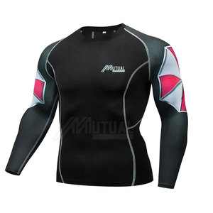 OEM Service Men's Fitness Wear Transpirable Rash Guard con mangas largas Venta en línea - Product Image 2