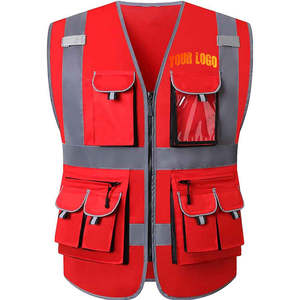 เสื้อกั๊กฝึกอบรมกลางแจ้งแบบปรับได้ ระบายอากาศได้ดี ผลิตจากไนลอน เหมาะสำหรับงานจราจร สวมใส่สบายและทนทาน สำหรับผู้ชาย - Product Image 1