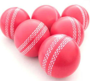Balle de cricket en cuir rouge 40 Over pour l'entraînement en intérieur et en extérieur, balle de cricket dure en provenance du Pakistan - Product Image 5