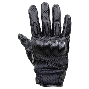 Gants de moto en cuir d'hiver Gants de moto courts pour hommes Écran tactile Motocross Protection des articulations Gants de course à la main - Product Image 1