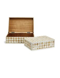 Handmade Square Wood Jewelry <b>Box</b> Bone Inlay Waterproof Technique Rani Industries Model RI393 Modern Antique Imitation Home Decor - Product Image 2