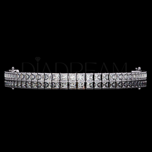 Classic Princess Cut Tennis <b>Bracelet</b> Custom Unique Design 925 Sterling Silver <b>Black</b> Moissanite Diamond Luxury Jewelry for <b>Women</b> - Product Image 1