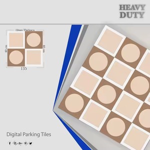 Azulejos de piso de estacionamiento de 400x400mm para exteriores de alta resistencia de porcelana para el hogar, oficina, hospital, apartamento, áreas de estacionamiento de Hotel - Product Image 3