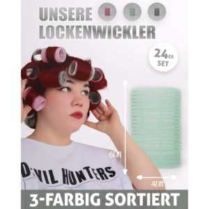 Ensemble de 24 bigoudis sans chaleur, diamètre 4 cm et longueur 6 cm - Product Image 6