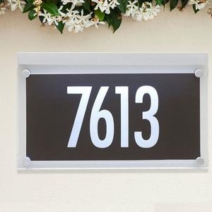 Placas de números de puerta de casa de granja moderna, placas de dirección personalizadas, diseño Vintage - Product Image 2