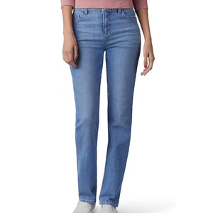 Solid Color Comfortable <b>Women</b> <b>Jeans</b> Pant Custom New Design High Quality Style <b>Women</b> <b>Jeans</b> Pants Made In Pakistan - Product Image 1