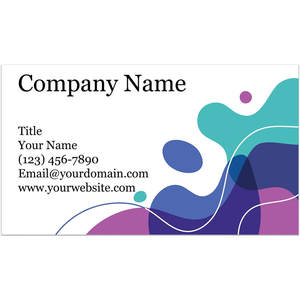 Tarjetas de Visita Personalizadas de Lujo, 300gsm, 3.5" X 2", Diseño Abstracto, Impresión Offset, Cartón, Embossing, Eleva tu Estilo - Product Image 1