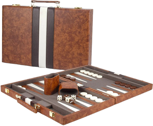Juego de Backgammon y Dominó de Madera Personalizable, Hecho a Mano, para Jugar al Aire Libre o en Interiores, con Sistema de Pago con Monedas, Diseño Elegante - Product Image 6