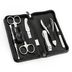 2025 Professional High Quality Stainless Steel 7-Pcs <b>Pedicure</b> <b>Set</b> Leather Case Personal Care Travel Kit for Manicure <b>Pedicure</b> - Product Image 3