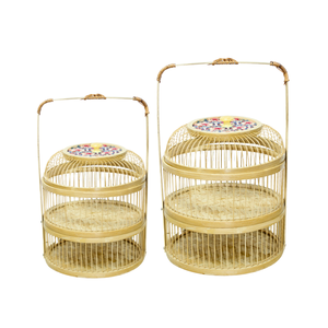 PRODUCTO CALIENTE desde el mercado hasta el hogar: el atractivo práctico y decorativo de las cestas de bambú tejidas a mano - Product Image 1