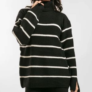 Pull en cachemire 100% tricoté plat décontracté et chaud, anti-boulochage, surdimensionné pour femmes, saison d'hiver, manches longues - Product Image 6