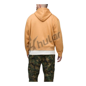 Wholesale Custom 450 Gsm Cotton Men's Oversized Hoodie Studded Hoodie Embroidery Plain Dyed for Winter Season Digital Printing - Product Image 3