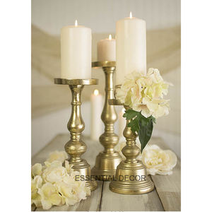 Elegant Tall Metal Pillar Candle Holder for Office Desk <b>Decor</b> <b>Christmas</b> Church <b>Decor</b> Weddings <b>Table</b> Light Candle Holder - Product Image 2