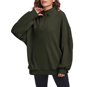 Sudadera de Mujer con Media Cremallera y Cuello Camisero, Manga Larga, Estilo Casual, Personalizable, Moda 2026 - Product Image 4