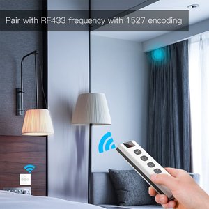 A2ZWORLD 433MHz TUYA RF telecomando Wireless interruttore Smart LR23A batteria, 4 tasti 9 scene - Product Image 6