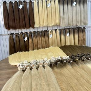 TOP HAUTE QUALITÉ!!! Grand stock 100% couleurs de cheveux brutes vietnamiennes extensions de cheveux humains extension de cheveux de trame à cuticules alignées - Product Image 4