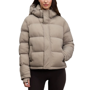 เสื้อแจ็คเก็ตพัฟเฟอร์ผู้หญิง ไซส์ใหญ่ รุ่นใหม่ ปี 2025 สำหรับฤดูใบไม้ผลิและฤดูใบไม้ร่วง น้ำหนักเบาพิเศษ พับเก็บได้ มีฮู้ด เสื้อโค้ทขนเป็ด รับผลิตตามสั่ง ขายส่ง - Product Image 1