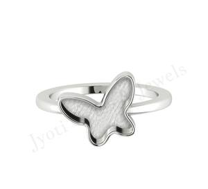 925แท้คุณภาพสูงเงินสเตอร์ลิงแหวนผีเสื้อขี้เถ้าเรซิ่นเครื่องประดับทันสมัยเครื่องประดับที่ไม่ซ้ำกันอย่างดีว่างเปล่า - Product Image 4