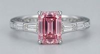 Bague solitaire Mantra Diamond 3 carats en émeraude de laboratoire taille émeraude CVD, diamants latéraux certifiés IGI, luxe, argent pour femme 001