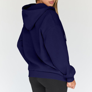 Sweat à capuche décontracté classique brodé en gros pour confortable éponge surdimensionné vierge sweat à capuche pour femme respirant - Product Image 2