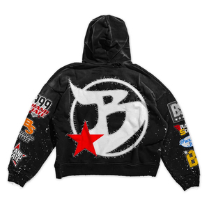 Sudaderas con Capucha de Algodón 100% Lavadas con Ácido, Personalizadas al por Mayor, Nueva Colección 2026, Diseños Creativos de Personalización, Corte Regular, Invierno - Product Image 3