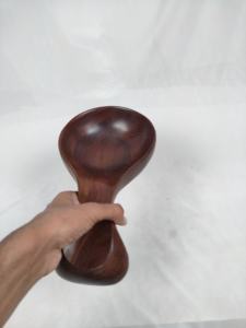 Bol de service en bois écologique de luxe, finition polie, grande capacité (>10L) pour servir des aliments, des fruits, design traditionnel - Product Image 5